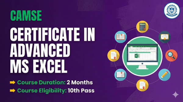 Certificate in Advanced MS Excel